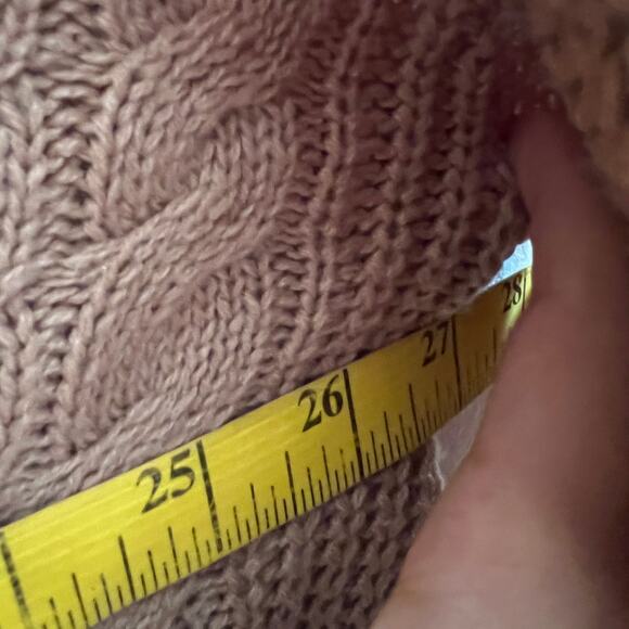 Brown Cable Knit Sweater 3X NWT Cozy Cottagecore Academia Preppy - Picture 6 of 6